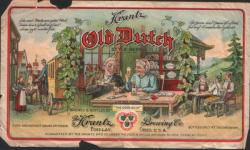 Old Dutch Style Beer Label