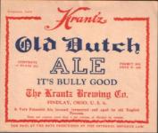 Old Dutch Ale Label