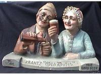 Old Dutch Beer Backbar Statue - Chalk