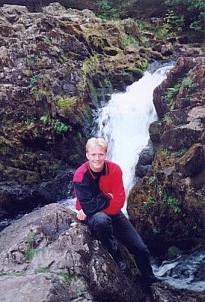 Me by a waterfall
