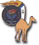 Torch Transport Cartoon - Camel pin