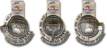 On Track to Australia's Game 3D pin