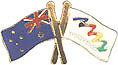 Crossed falgs Bid Pin