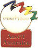 Ansett Australia Red Bid Pin
