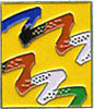 Pinstop Sydney 2000 Bid pin, Waves on yellow Background