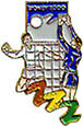 Pinstop Sydney 2000 Bid pin, Athletes-Volleyball