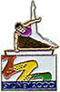 Pinstop Sydney 2000 Bid pin, Athletes-Gymnastics (high bar)