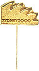 Sydney 2000 cutout Wave Gold Bid pin