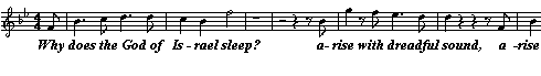 Why does the God of Israel sleep?