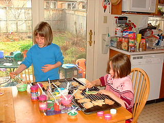 decorating cookies