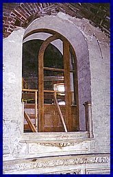 A sliding glass and wood pocket door in Alster Tower
