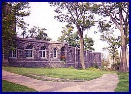 Behind this stonework tunnels lead underground