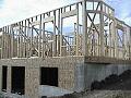 Looking at southeast corner of house.