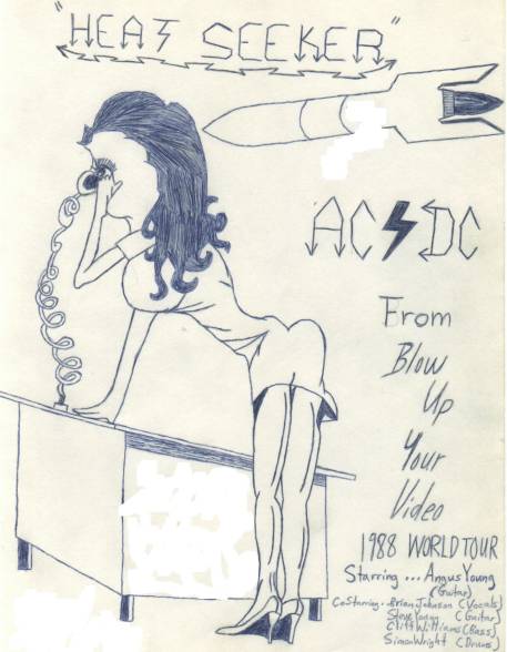 Promo Concert T-Shirt from the (Blow Up Your Video) World Tour