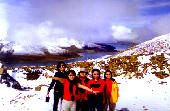 The long Yamdrok Lake behind us
