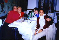x'mas dinner with em, cass & liz