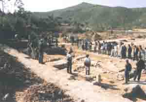 The 1990 site of the ruined Southern Shaolin Temple.