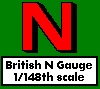 British N gauge, 1/148 scale.