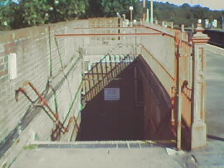 Underpass leading to Down platform & exits.