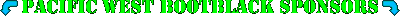 Pacific West Bootblack Sponsors
