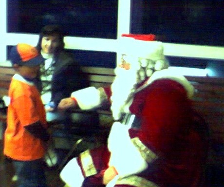 Santa visits the Pack