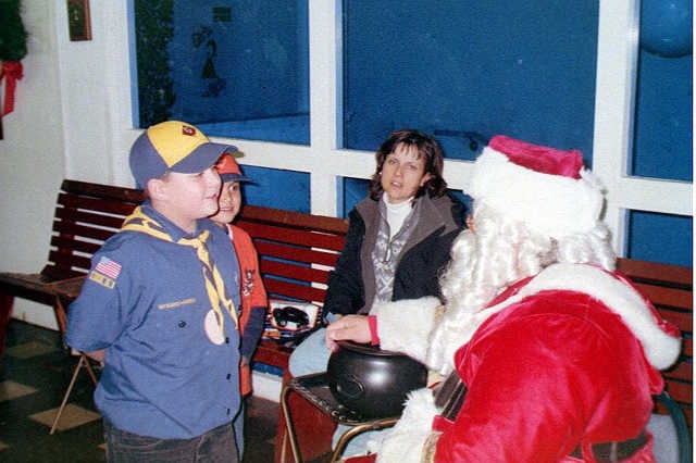 Santa visits the Pack