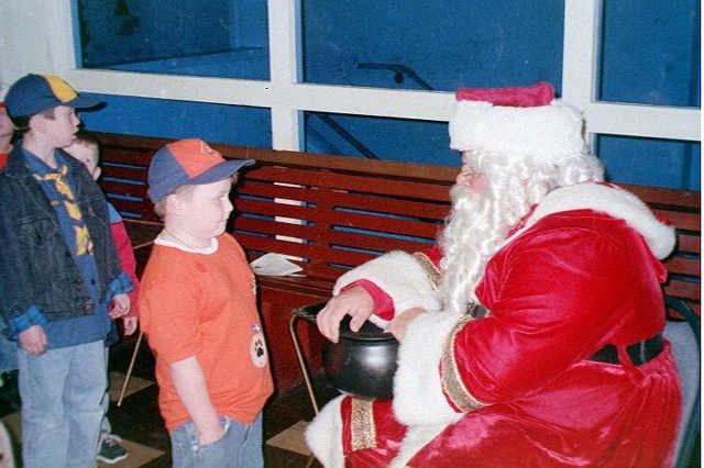 Santa visits the Pack