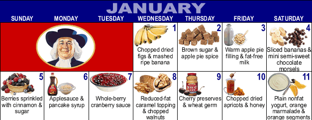 top half of Oatmeal calendar