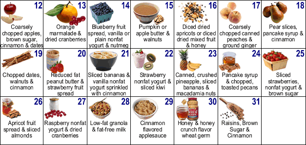 bottom half of Oatmeal calendar