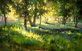 Sunlit Glade by Martha Saudek