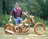 Brian and a wooden bike