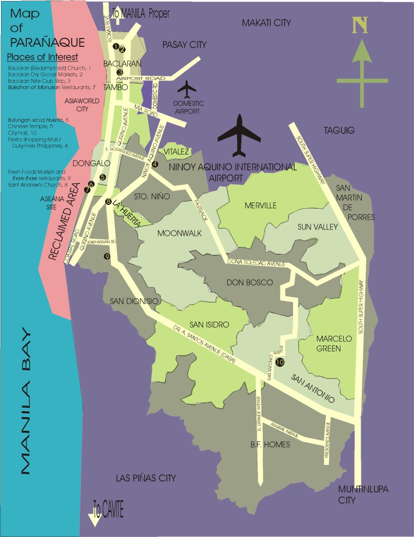 Map Of Parañaque City Paranaque Map