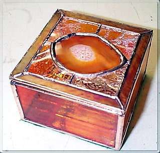Orange Agate Box