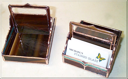 Two part card holder
