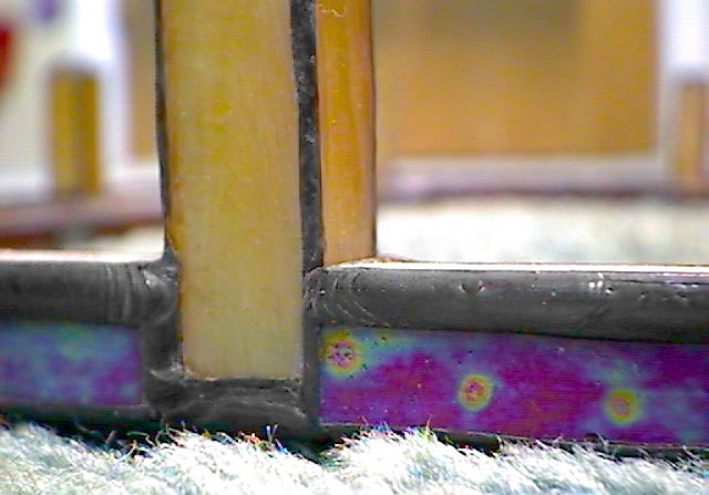 close up of post and side