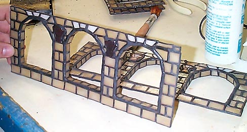 completed wall with edges