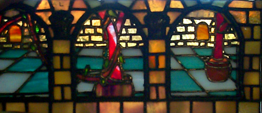 Left windows lit