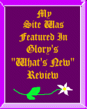 Featured in Glory's Review for Artistic Site