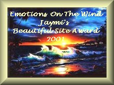 Beautiful Site Award - July 2001