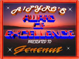 Pyro's Web Site Award - August 2001