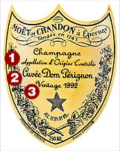 Champagne label.