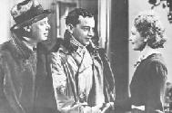 Jean Renoir, Roland Toutain, and Nora Gr�gor in THE RULES OF THE GAME (JPG, 14 KB)