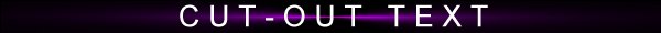Cut-out Text
