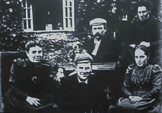 This photo was taken at the rear of the Fogwell cottage.