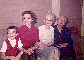 Four generations in the home of Ethel Poteat WILLIAMS, Charlotte, North Carolina