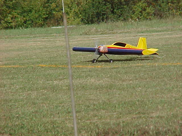 The Fun Tiger Extra returns from a successful drop to get another bomb