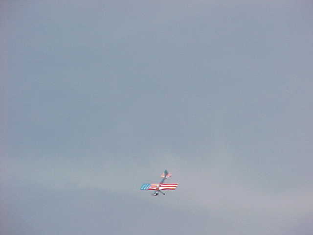 Patrick flew his GIANT stinger at lunchtime.&nbsp; Here it is gathering speed for the next maneuver