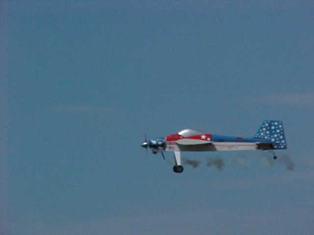 The GIANT Stinger has a smoke system.&nbsp; Here is a close up during a flyby.