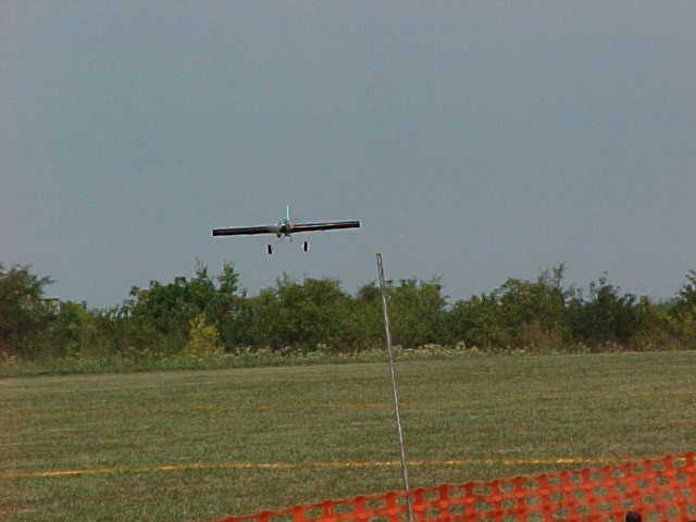 Here he lines up in an attempt to land "on the carrier"