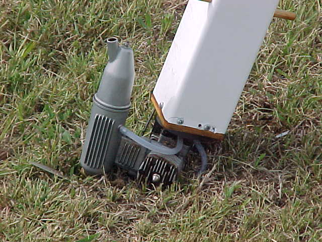 A close up showing penetration into the hard packed runway.